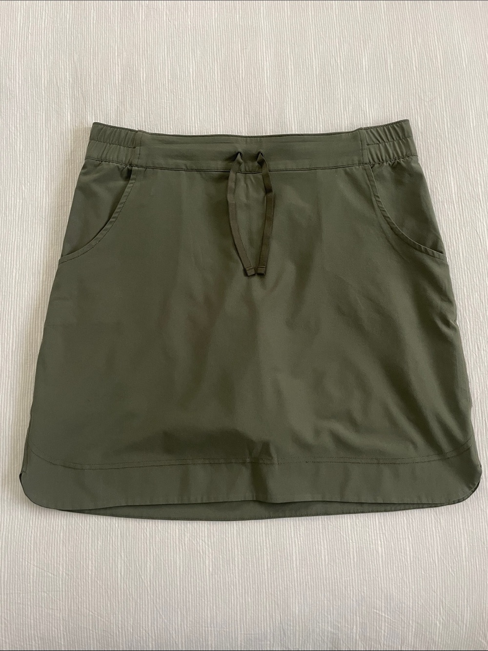 Exofficio Olive Green Drawstring Mini Skort